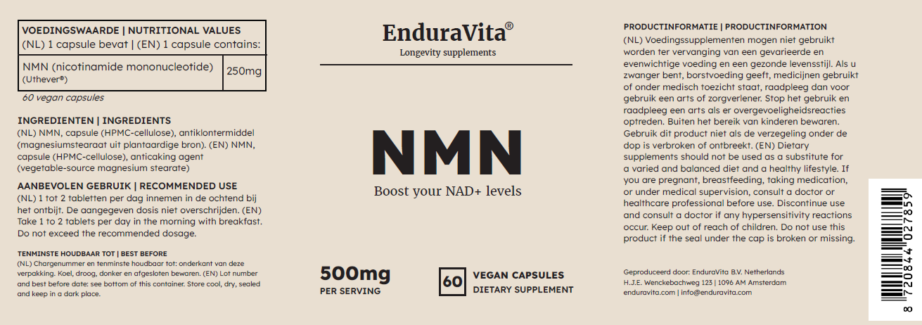 Capsules NMN's 60x250mg-G3